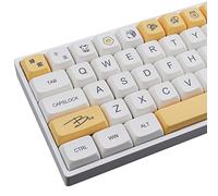 JakeTsai 138 Key PBT Keycap XDA Dye Sublimation Honey Milk Cherry Profile Compatible 61/64/68/75/84/87/96/104/108 Keys (English)