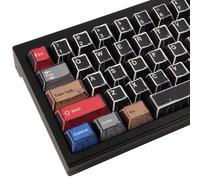 JakeTsai Keycaps, 151 Keys Dye Sublimation Cherry Profile Keycaps Black Pbt Keycap Set for Cherry Magnetic Switches ISO/ANSI Layout Mechanical Keyboards