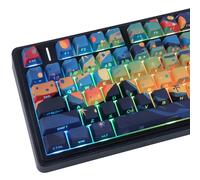 JakeTsai PBT Keycaps 133 Keys Double Shot Starry Sky Keycaps, Shine Through Side Printed Keycap, Cherry Profile Dye Sublimation Keycap for Cherry MX Switch Mechanical Keyboards