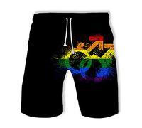 jakeydragon Unisex LGBT I'm Proud of You Harem Pants Gay Lesbian Casual Trousers 3D Rainbow Printed Jogging Sweatpants