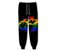 jakeydragon Unisex LGBT I'm Proud of You Harem Pants Gay Lesbian Casual Trousers 3D Rainbow Printed Jogging Sweatpants