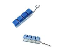Jakiro 2 Pack 4 Keys Keyboard Fidget Keychain, Portable Pocket Clicker Stress Relief Fidget Toy for Desk & Carry