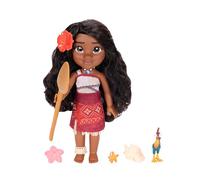 Disney Moana 2 My Singing Friend Moana Doll 14” / 36 cm, Officially Licensed by Jakks Pacific, Sings We're Back and Says 15 Phrases, Includes HeiHei and Hair Clips, Gift for Girls 3+