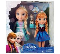 Jakks Pacific Disney Frozen Deluxe Toddler Elsa and Anna Dolls