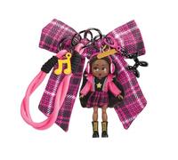 Jakks Pacific Charming Jammin' Out Doll Bag Charm, Collectable Bag Charms for Girls, Includes Cute, Coquette Style Character and Accessories to Customise, Collect them All!