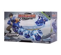 Jakks Pacific Monsuno Auto Strike Multi-Launcher Blue Action Classic Tabletop Game for Kids Aged 3+