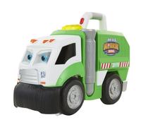 Jakks Pacific Real Workin' Buddies Mr Dusty, Motorised Trash Truck that Really Cleans, Picks Up Small Toys, Helps Kids Clean, Toy Car for Kids, Working Lights and Sounds, Includes Batteries