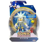 Jakks Pacific Sonic the Hedgehog 10cm Silver the Hedgehog Figure with Checkpoint Accessory
