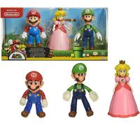 Jakks Pacific Super Mario Mushroom Kingdom Pack Mario Luigi Princess 11 cm Figur