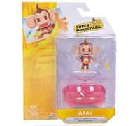 JAKKS Pacific Super Monkey Ball AIAI 2.5"" Gaming Action Figure with Banana, Brown