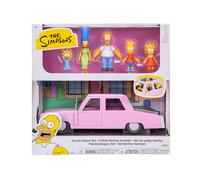 The Simpsons Family Figures with Sedan Vehicle Playset