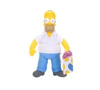 The Simpsons Homer Plush 25cm by JAKKS Pacific, Officially Licensed, Soft Plush Homer with Sculpted Head, Highly Detailed and Expressive Design, Collect the Entire Simpsons Family