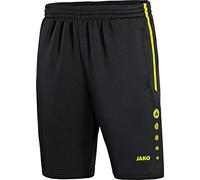 JAKO Active Men's Training Shorts Short Black/Neon Yellow, L