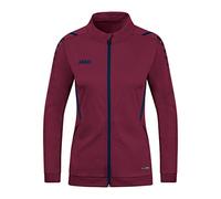 JAKO Women's Challenge Polyester Jacket, Maroon/Navy, 36 (EU)