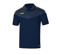 JAKO Champ 2.0 Polo Men's Polo - Navy/Darkblue/Neon Yellow, X-Large