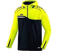 JAKO Competition 2.0 Men's Hooded Jacket, mens, 6818, black/neon yellow, 34 (EU)