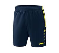 JAKO Competition 2.0 Shorts Women's Shorts - Navy/Neon Yellow, 42-44