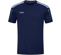 JAKO Damen Trikot Power, Kurzarm, Marine/SkyBlue, 44