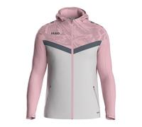 JAKO Men's Iconic Hooded Jacket, Soft Grey/Dusky Pink/Anthra Light, M