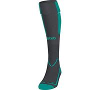 JAKO Lazio Socks Unisex Socks - Anthracite/Turquoise, 4 (39-42)