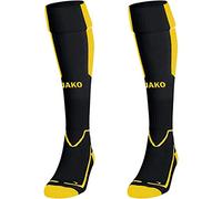 JAKO Lazio Socks Unisex Socks - Black/Citro, 2 (31-34)