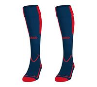 JAKO Lazio Socks Unisex Socks - Navy/Sports Red, 3 (35-38)