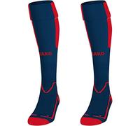 JAKO Lazio Socks Unisex Socks - Navy/Sports Red, 4 (39-42)