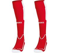 JAKO Lazio Socks Unisex Socks - Sport Red/ White, 2 (31-34)