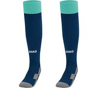 JAKO Leeds Socks Unisex Socks - Navy/Emerald, 3 (35-38)