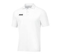 JAKO Men's Base Polos, White, M