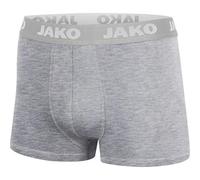 JAKO Men's Basic 2er Pack Boxer Shorts, Grey Mixed, S