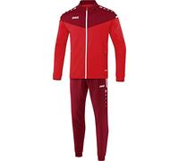 JAKO Men's Champ 2.0 Polyester Tracksuit, Red/Wine Red, 3XL