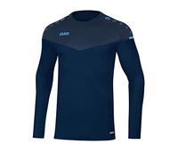 JAKO Men's Champ 2.0 sweatshirt, mens, 8820, Navy/Dark Blue/Sky Blue, L
