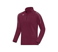 JAKO Men's Classico Training Zip Top, Men, 8650, Maroon, XL