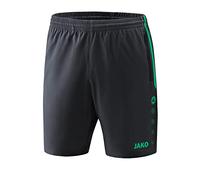Jako Men's Competition 2.0 Shorts, Multicolored (anthracite / turquoise), 4XL EU, 3XL UK