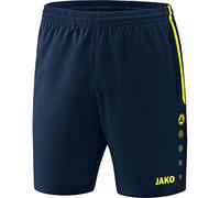 Jako Men's Competition 2.0 Shorts, Multicolored (Navy / Neon Yellow), L EU, M UK