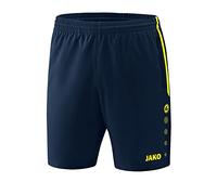 Jako Men's Competition 2.0 Shorts, Multicolored (Navy / Neon Yellow), S EU, XS UK