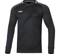 JAKO Men's Goal Keeper Jersey, Mens, Goalkeeper Jersey, 8910, Black/Grey, L