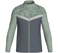 JAKO Men's Iconic Polyester Jacket Sports, Anthra Light/Mint Green/Soft Grey, XL