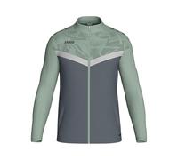 JAKO Men's Iconic Polyester Jacket Sports, Anthra Light/Mint Green/Soft Grey, XL