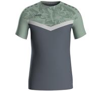 JAKO Men's Iconic T-Shirt, Anthra Light/Mint Green/Soft Grey, XL