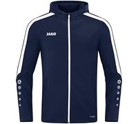 JAKO Men's Power Hooded Jacket, Navy, XL