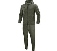 JAKO Men's Premium Basics Hooded Jogging Suit Khaki Mottled XL