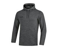 JAKO Men's Premium Basics Hooded Sweatshirt, Anthracite Mottled, XXL