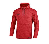JAKO Men's Premium Basics Hooded Sweatshirt, mens, Hooded sweatshirt, 6729, Mottled red, L