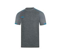 JAKO Men's Prestige KA Shirt, Stone Grey Mottled/Blue, S