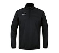JAKO Men's Rainzip Team All-Weather Sweat/Zip top, Black, 4XL