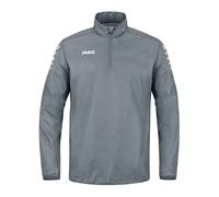JAKO Men's Rainzip Team All-Weather Sweat/Zip top, Stone Grey, M
