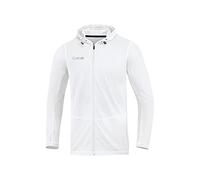 JAKO Men's Run 2.0 Hooded Jacket, mens, Hooded jacket, 6875, White, S