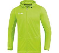 JAKO Men's Run 2.0 Hooded Jacket, Neon Green, XXL